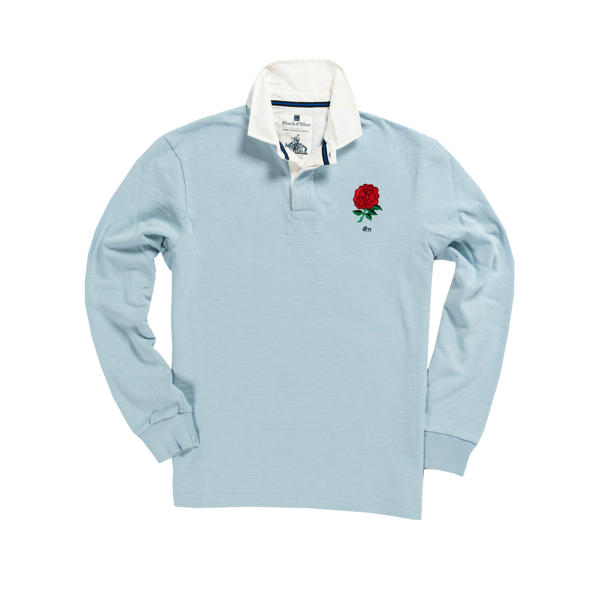 Classic Sky Blue Front With Rose 